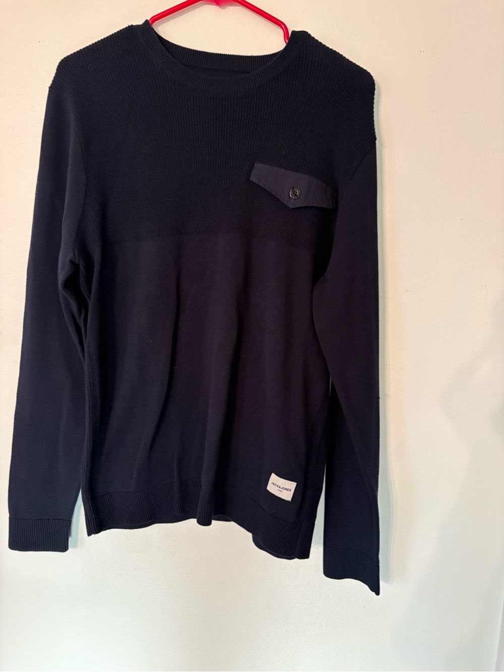 Jack & Jones Men's Dark Navy Crewneck Sweater